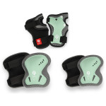 Qplay Safety Pads SP-01 - захист на коліна, лікті та зап'ястя для дітей, розмір S • New Green Qplay Safety Pads SP-01 - захист на коліна, лікті та зап'ястя для дітей, розмір S • New Green