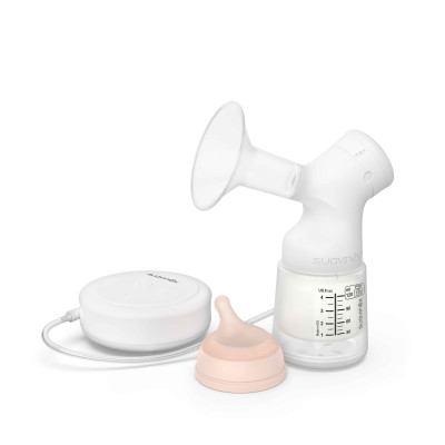 Suavinex ZERO.ZERO Electric Breast Pump - електричний молоковідсмоктувач з пляшечкою 120 мл та системою Link