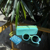 Suavinex Kids Hexagonal Sunglasses - дитячі сонцезахисні окуляри шестикутної форми, 3-8 років • Блакитно-зелені