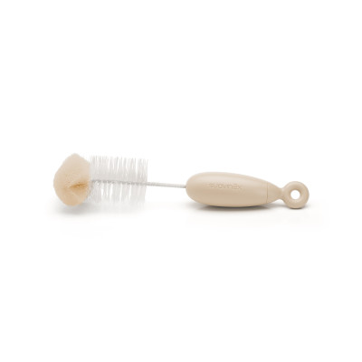 Suavinex Duo Bottle Brush - щіточка 2 в 1 для миття пляшечок • Бежева