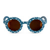 Suavinex Kids Round Sunglasses - дитячі сонцезахисні окуляри круглої форми, 3-8 років • Сині з малюнком