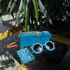 Suavinex Kids Round Sunglasses - дитячі сонцезахисні окуляри круглої форми, 3-8 років • Сині з малюнком