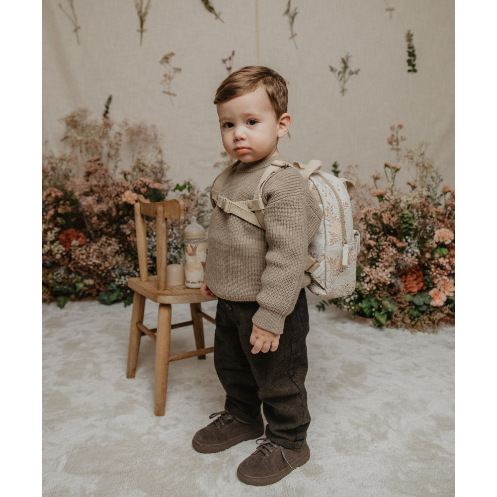 Suavinex Poetry Daycare Backpack - детский рюкзак с водонепроницаемой обработкой • Белый с рисунком