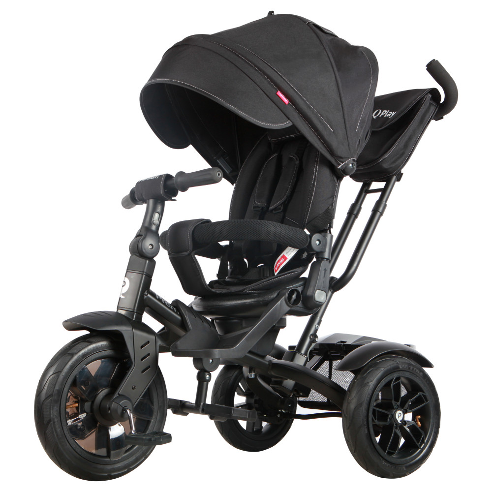 Qplay Premium - дитячий триколісний велосипед 6 в 1 • Black
