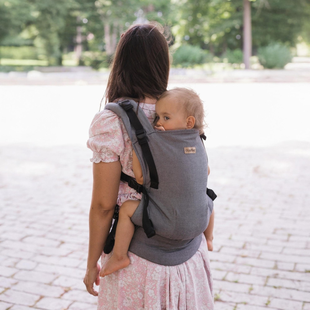 Zaffiro BabyGrow Roma - эргономичный рюкзак-переноска с регулируемой панелью • Grey Zaffiro BabyGrow Roma - эргономичный рюкзак-переноска с регулируемой панелью • Grey