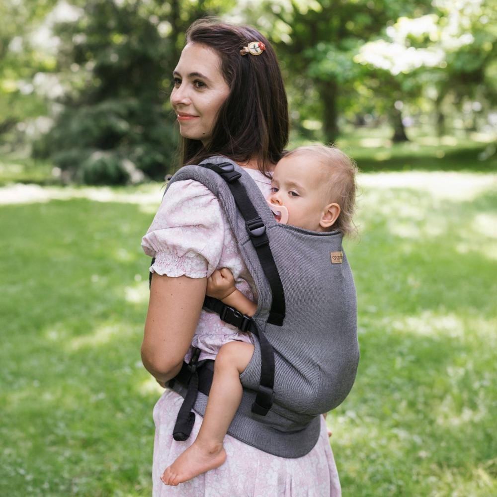 Zaffiro BabyGrow Roma - эргономичный рюкзак-переноска с регулируемой панелью • Grey Zaffiro BabyGrow Roma - эргономичный рюкзак-переноска с регулируемой панелью • Grey