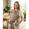 Zaffiro BeClose Leaves - слинг-шарф 70×460 см • Beige
