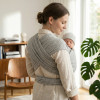Zaffiro BeClose Leaves - слинг-шарф 70×460 см • Grey