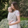 Zaffiro BeClose Leaves - слинг-шарф 70×460 см • Grey