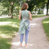 Zaffiro BeClose Leaves - слинг-шарф 70×460 см • Mint