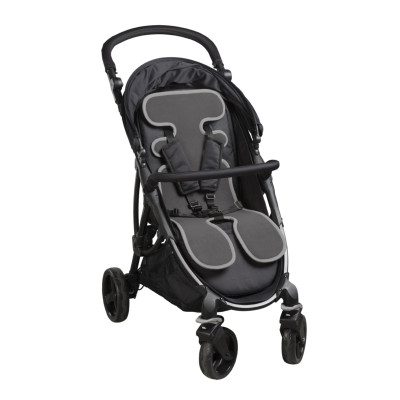 AirCuddle Cool Seat All in One - універсальний дихаючий вкладиш для автокрісел груп 0 і 1 та колясок • Smoke
