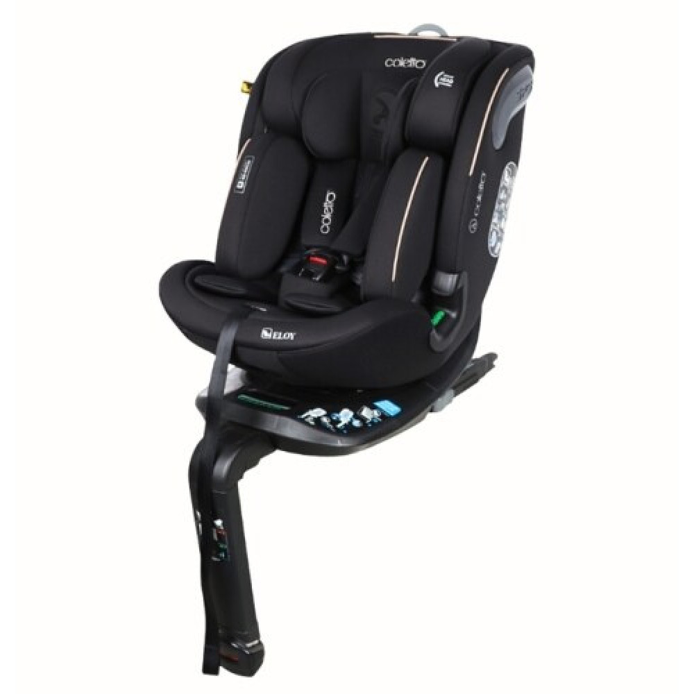 Coletto Eloy - автокресло i-Size 40-150 см с поворотом 360° • Black