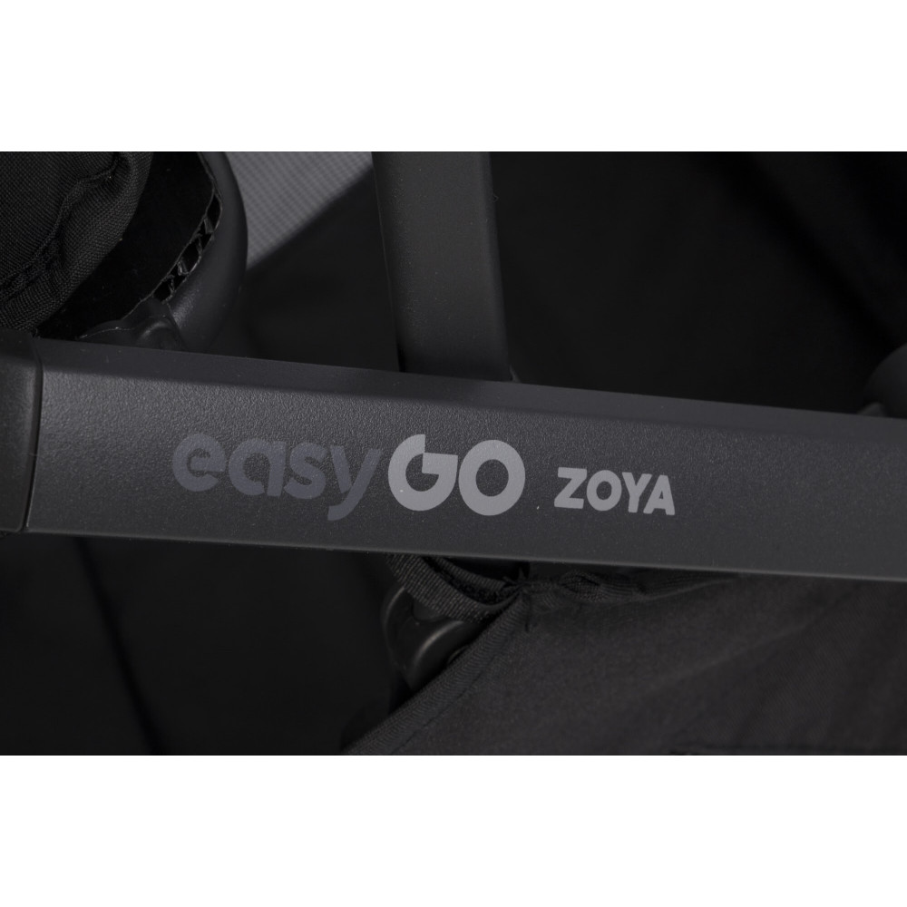 EasyGo Zoya - дитяча коляска 2в1 з люлькою • Black EasyGo Zoya - дитяча коляска 2в1 з люлькою • Black