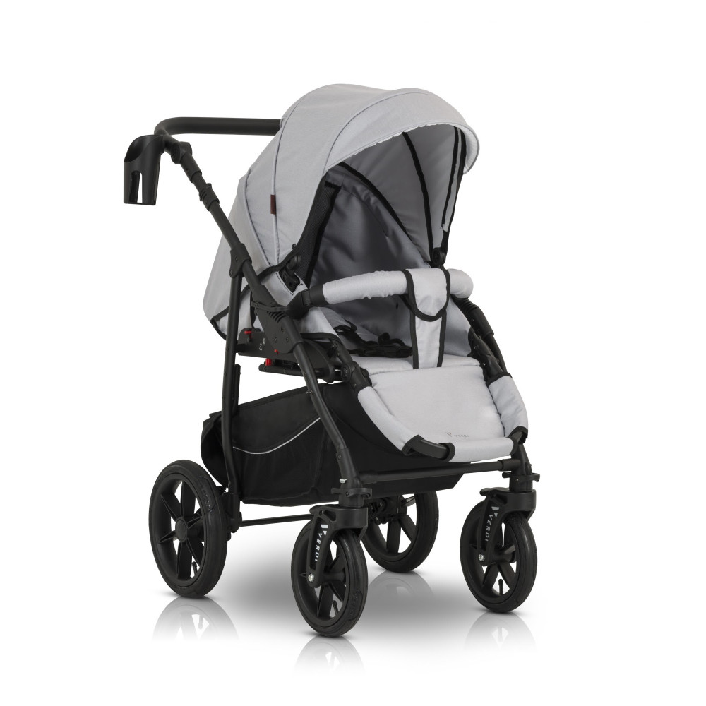 Verdi Sonic Comfort - дитяча коляска 3 в 1 • Light gray skin
