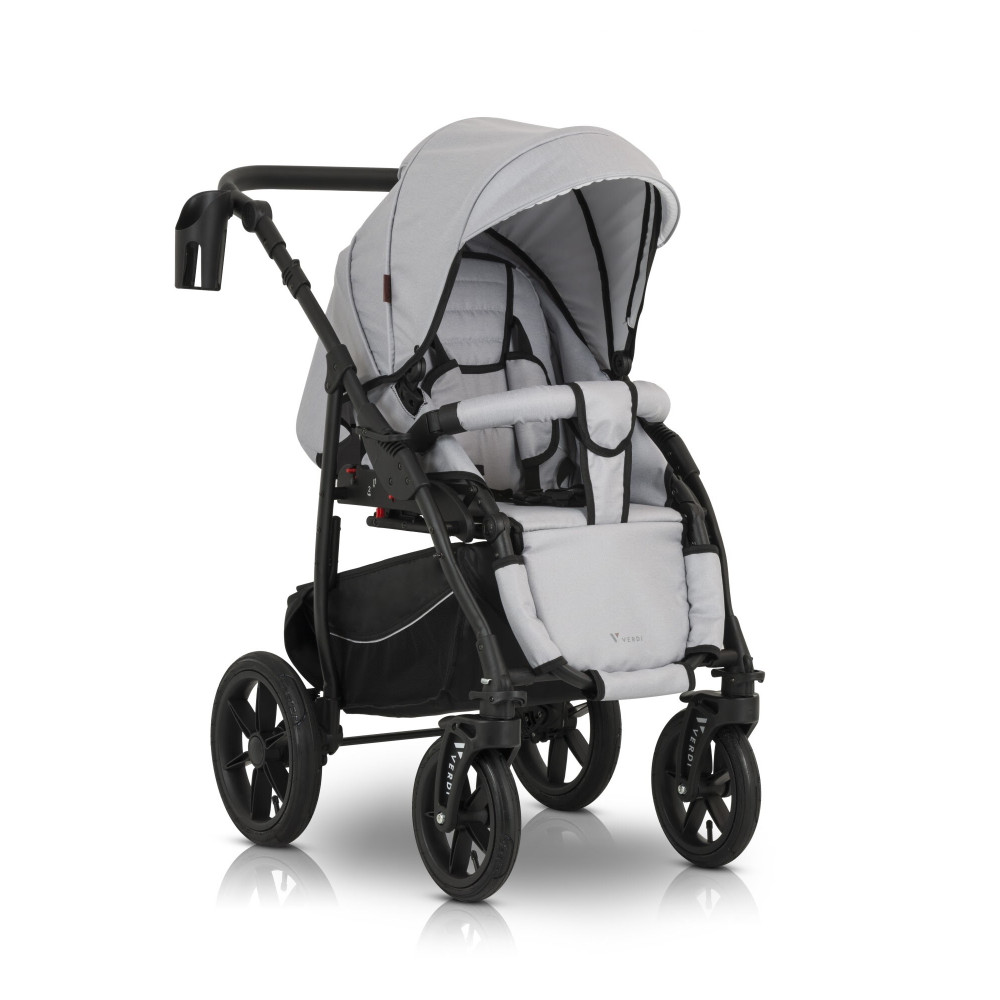 Verdi Sonic Comfort - дитяча коляска 3 в 1 • Light gray skin
