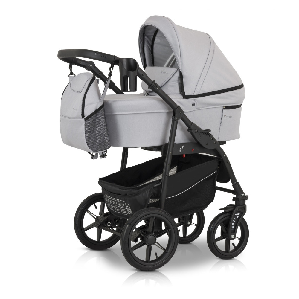 Verdi Sonic Comfort - дитяча коляска 3 в 1 • Light gray skin