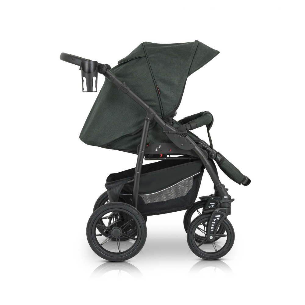 Verdi Sonic Comfort - дитяча коляска 3 в 1 • Forest night fabric