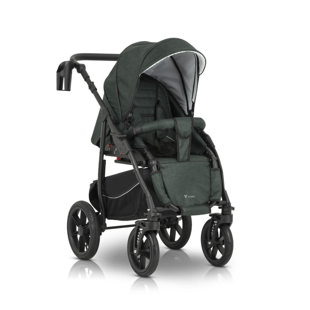 Verdi Sonic Comfort - дитяча коляска 3 в 1 • Forest night fabric
