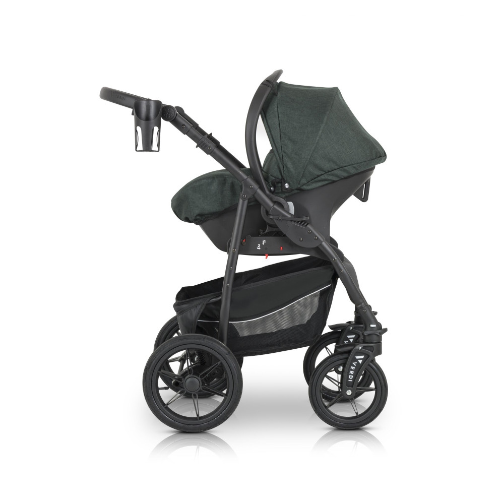 Verdi Sonic Comfort - дитяча коляска 3 в 1 • Forest night fabric