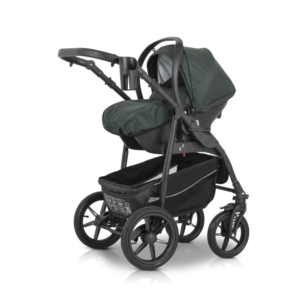 Verdi Sonic Comfort - дитяча коляска 3 в 1 • Forest night fabric