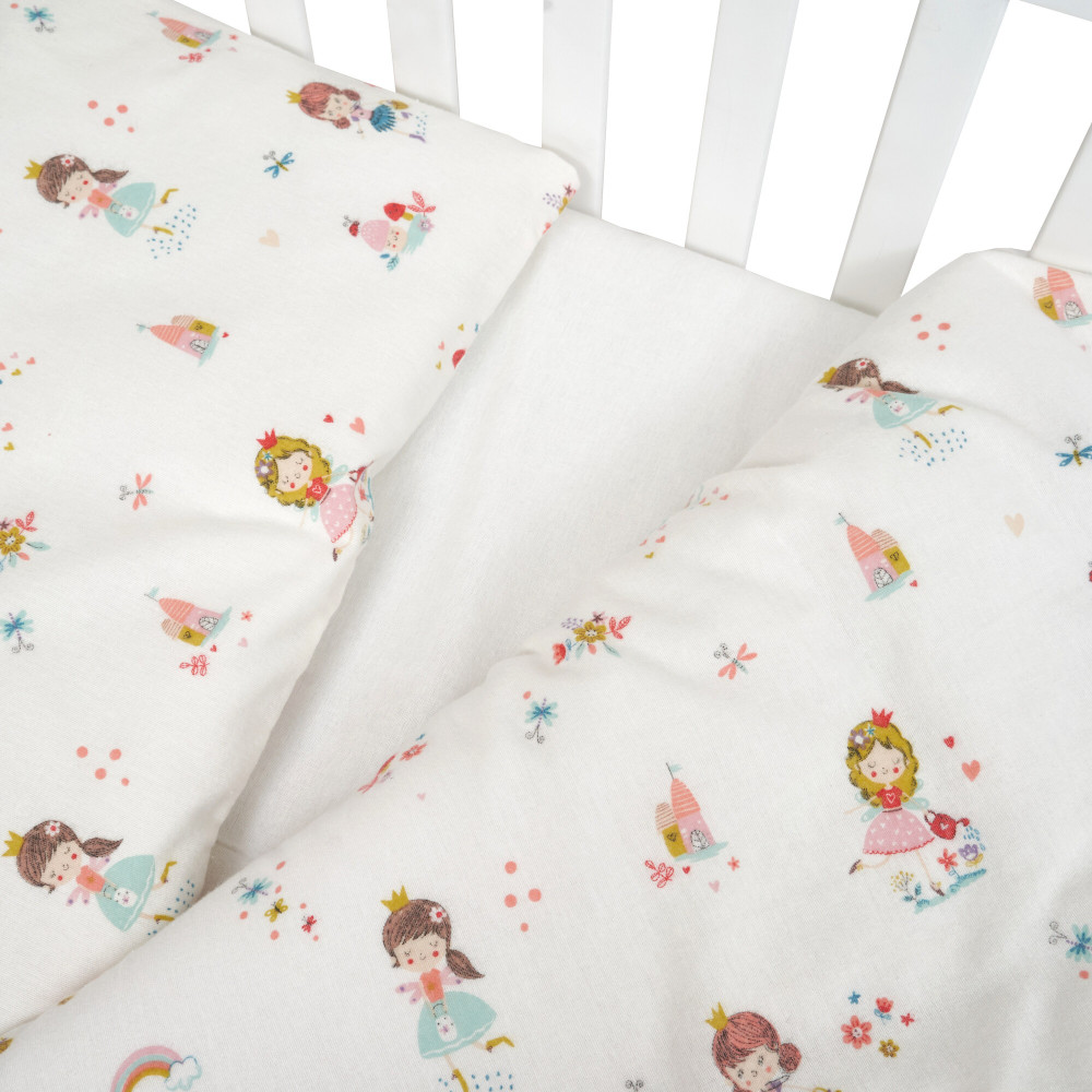Twins Comfort Soft - змінна постіль з фланелі 3 елементи • Princess