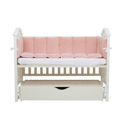 Twins Velour - бампер в кроватку 360 см • Powder Twins Velour - бампер в кроватку 360 см • Powder