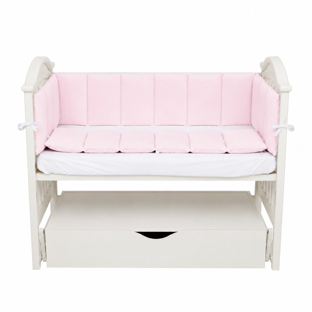 Twins Velour - бампер в кроватку 360 см • Pink