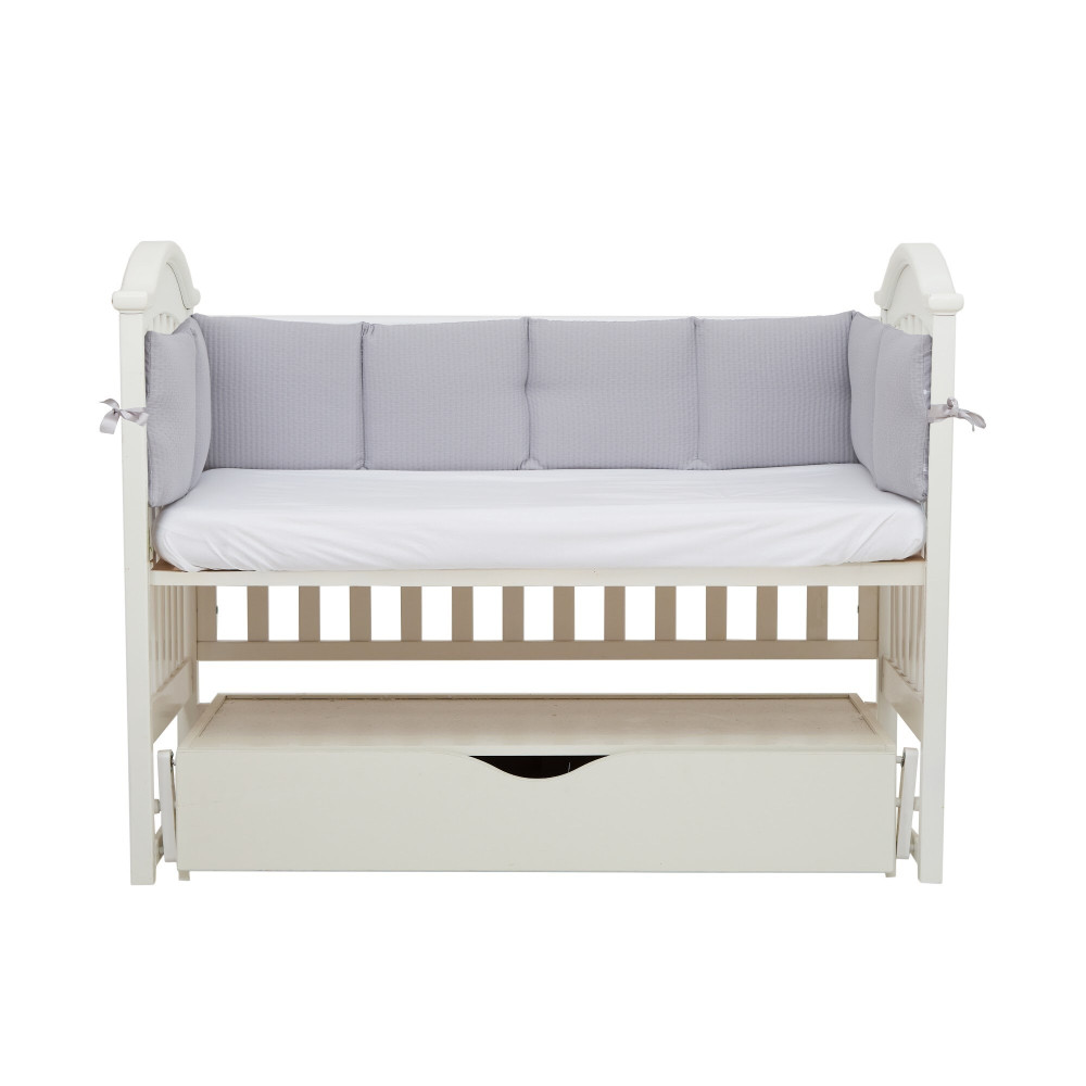 Twins Cotton - бампер в кроватку 240 см • Grey