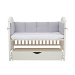 Twins Cotton - бампер в кроватку 240 см • Grey