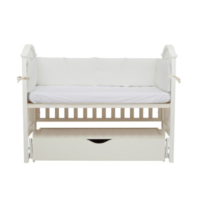 Twins Cotton - бампер в кроватку 240 см • Ecru Twins Cotton - бампер в кроватку 240 см • Ecru