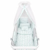 Twins Dolce Limited - постельный комплект для кроватки, 8 элементов • Птички мята