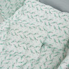 Twins Dolce Limited - постельный комплект для кроватки, 8 элементов • Птички мята