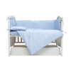 Twins Limited - постельный комплект для кроватки, 4 элемента • Dog & cat blue
