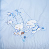 Twins Limited - постельный комплект для кроватки, 4 элемента • Dog & cat blue