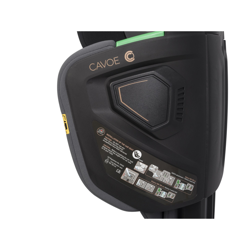 Cavoe Grand Prix Pro - автокрісло i-Size з ISOFIX (100-150 см) • Iron