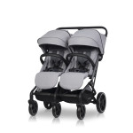 EasyGo Echo 2024 - прогулянкова коляска для двійні • Grey