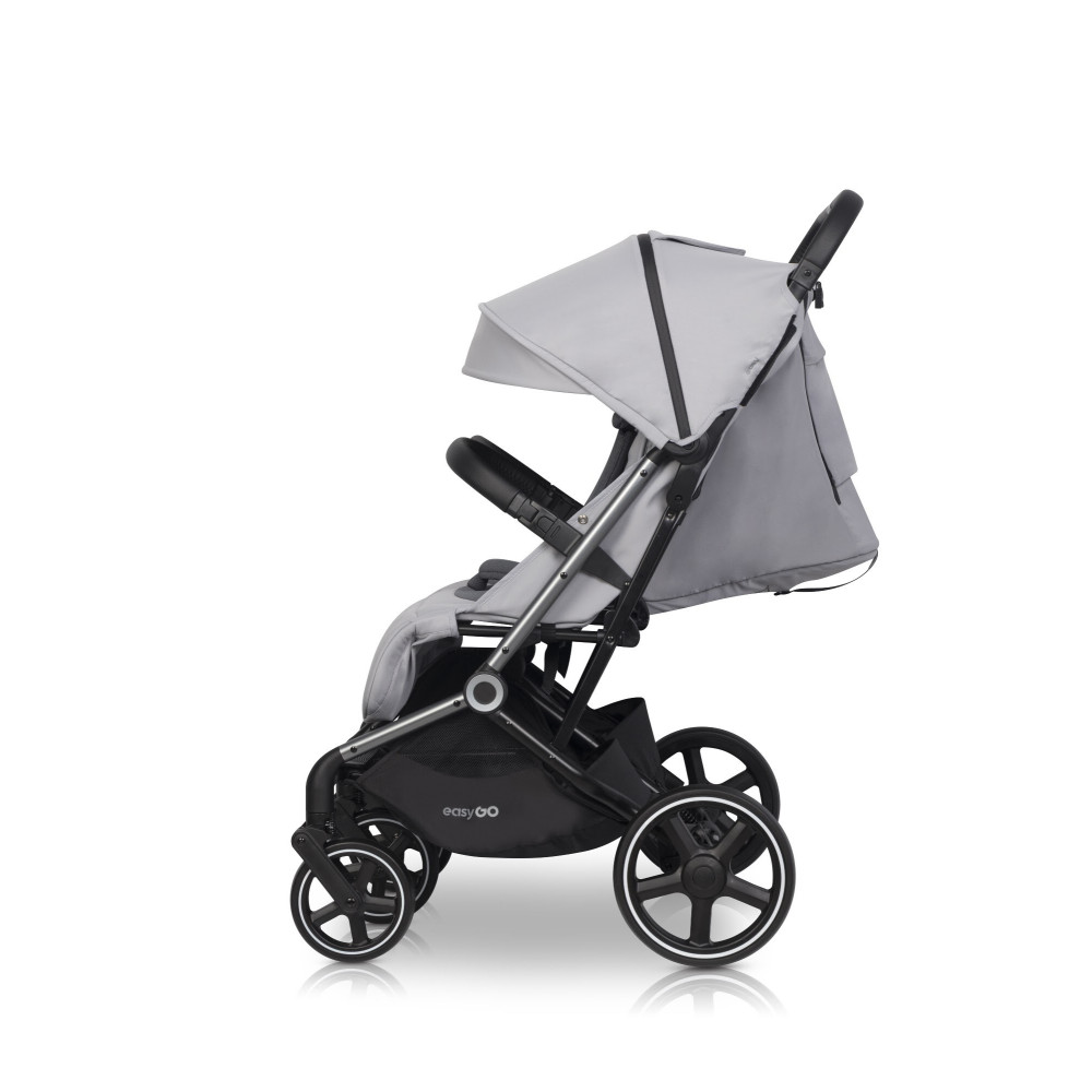 EasyGo Echo 2024 - прогулянкова коляска для двійні • Grey