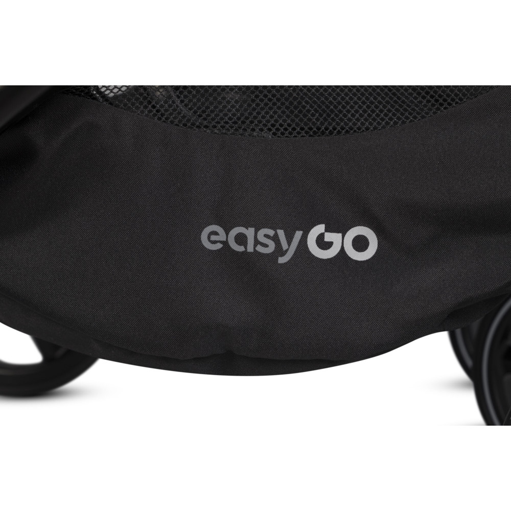 EasyGo Echo 2024 - прогулянкова коляска для двійні • Grey