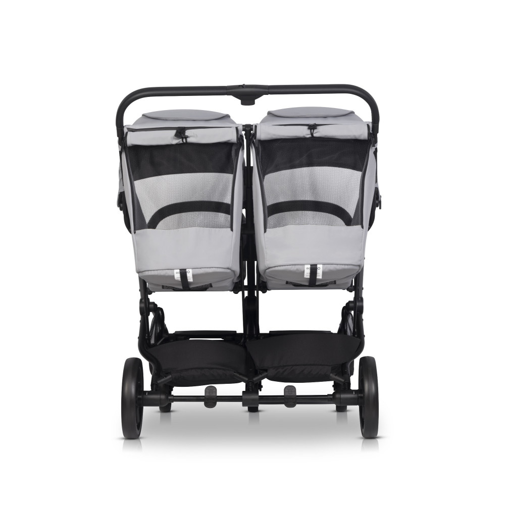 EasyGo Echo 2024 - прогулянкова коляска для двійні • Grey