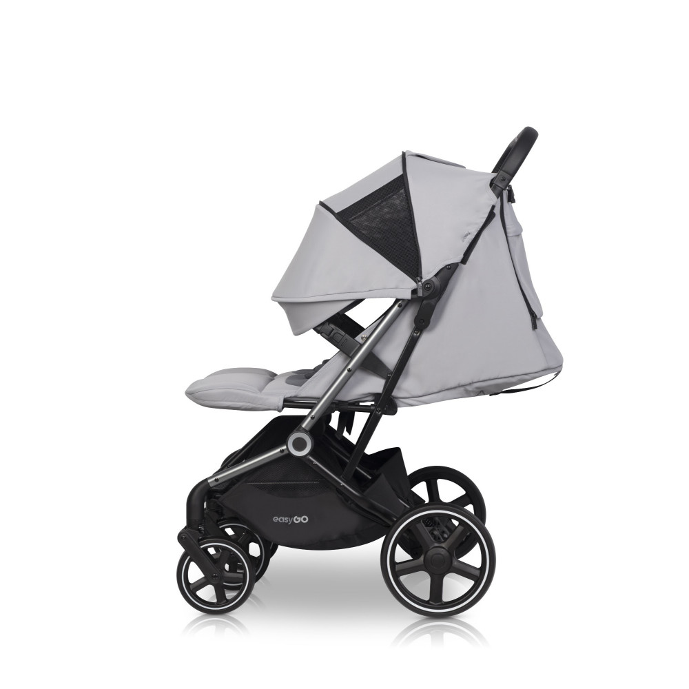 EasyGo Echo 2024 - прогулянкова коляска для двійні • Grey
