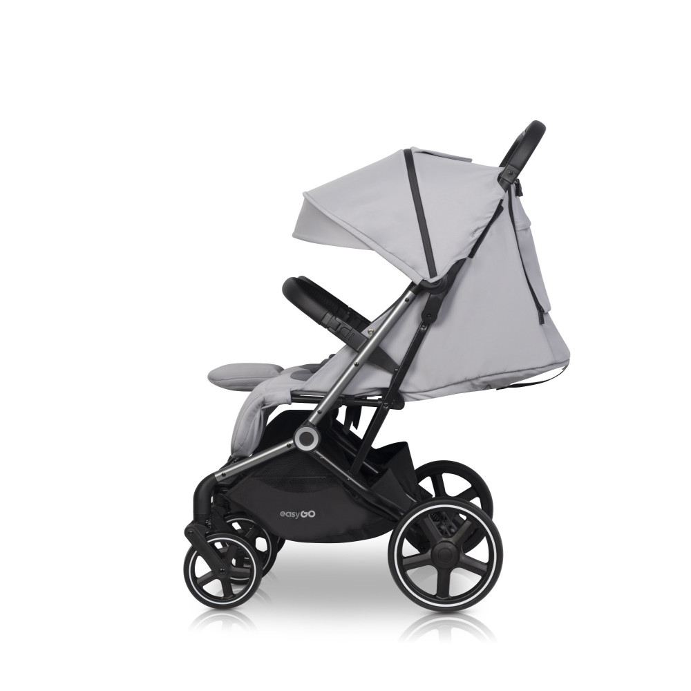 EasyGo Echo 2024 - прогулянкова коляска для двійні • Grey