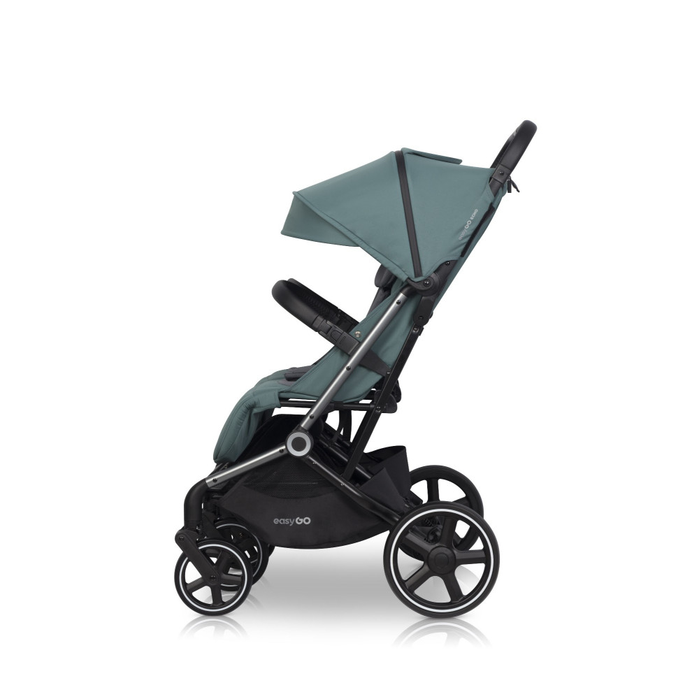 EasyGo Echo 2024 - прогулянкова коляска для двійні • Green