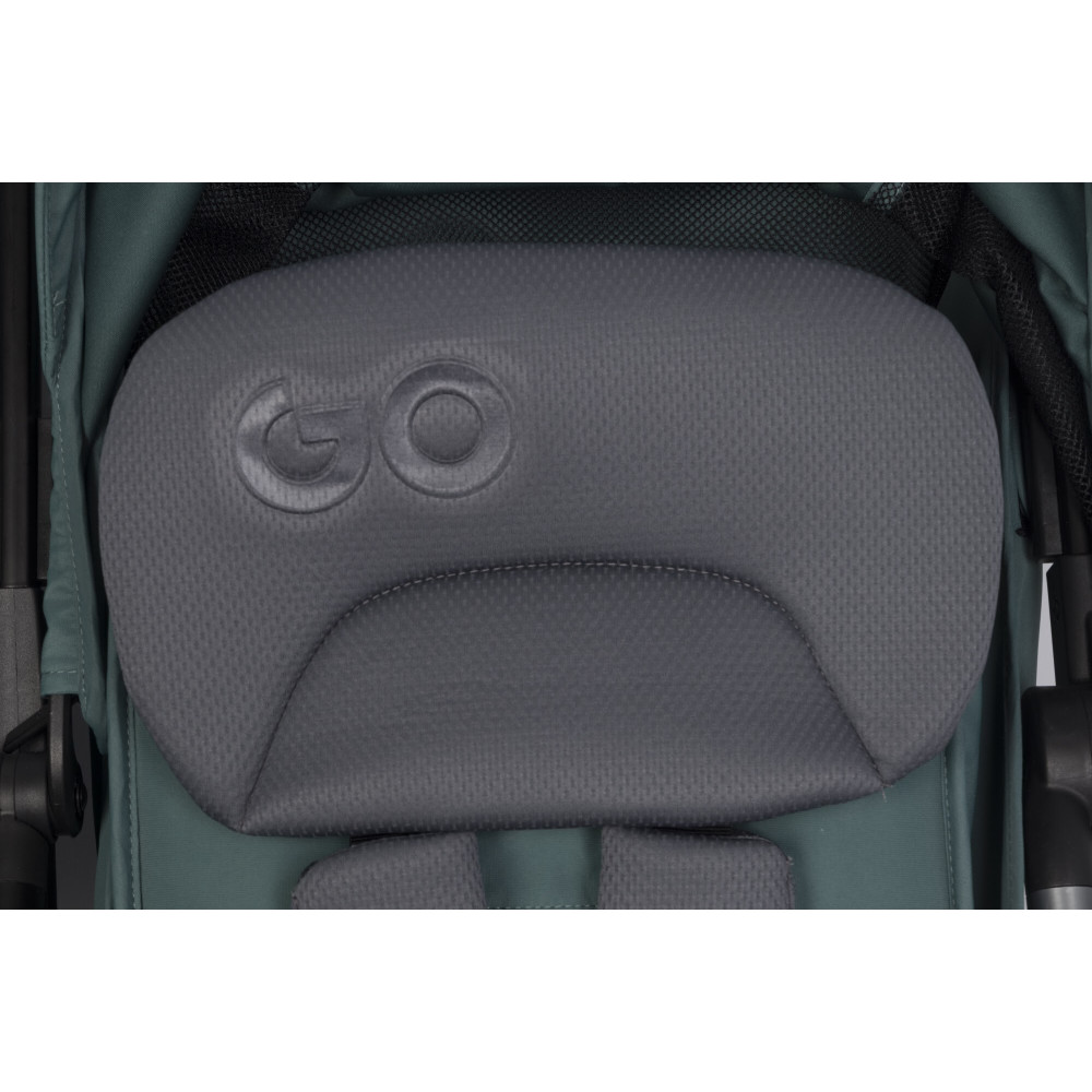 EasyGo Echo 2024 - прогулянкова коляска для двійні • Green