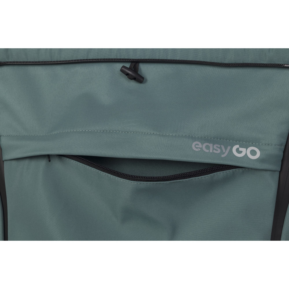 EasyGo Echo 2024 - прогулянкова коляска для двійні • Green