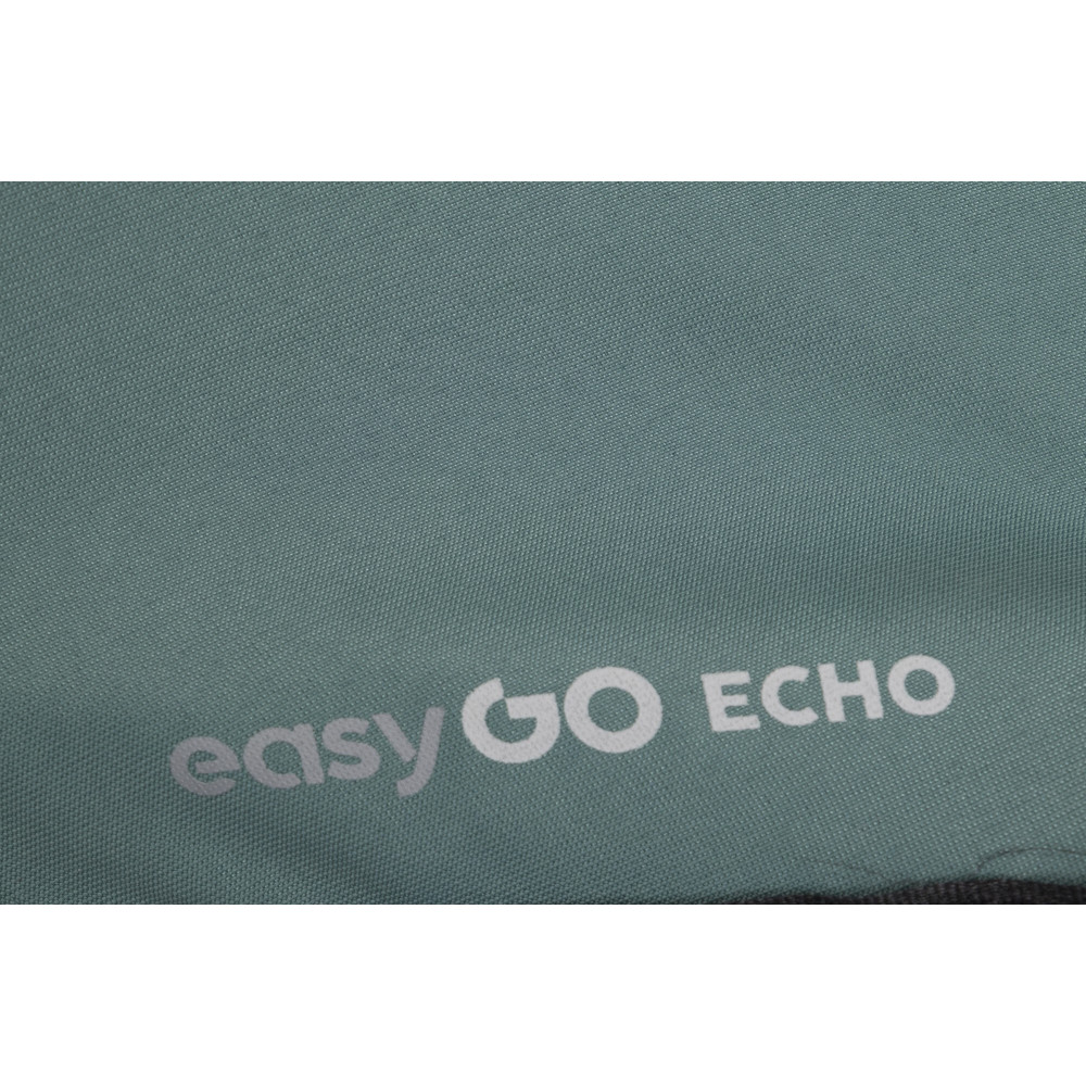 EasyGo Echo 2024 - прогулянкова коляска для двійні • Green