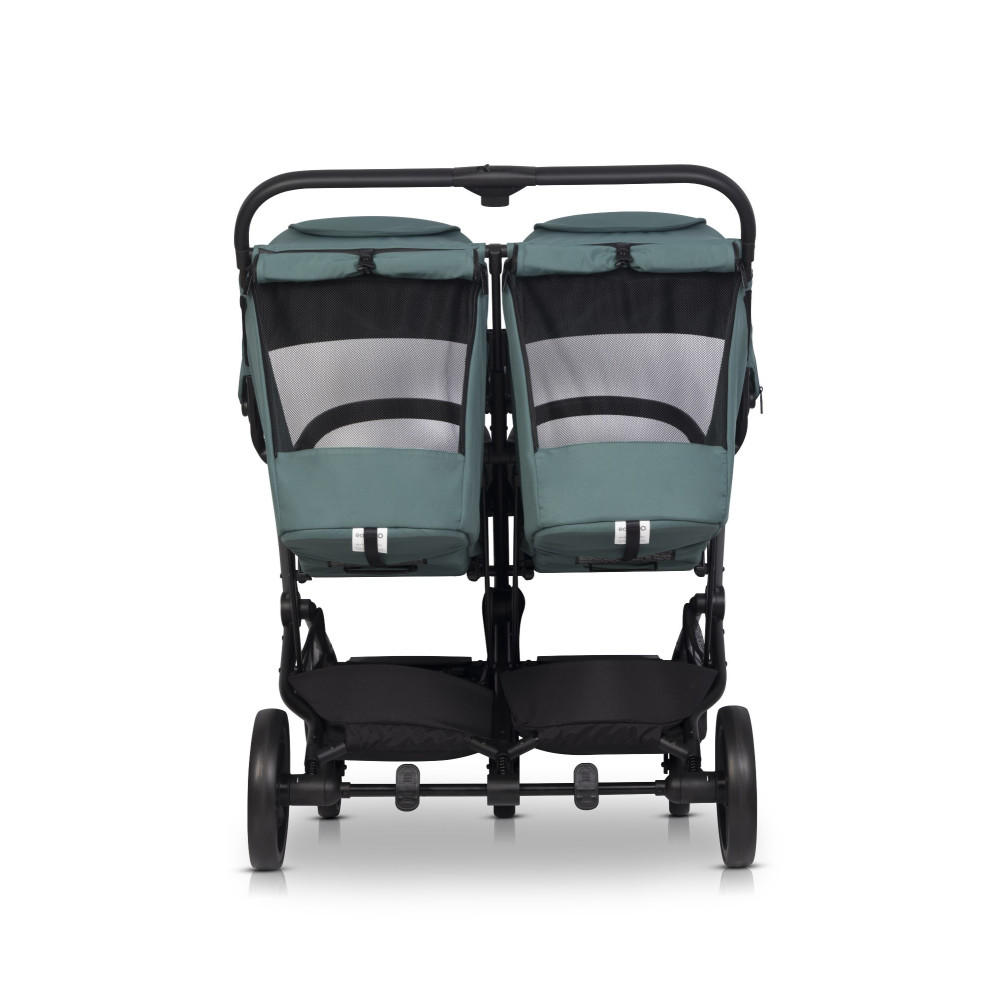 EasyGo Echo 2024 - прогулянкова коляска для двійні • Green