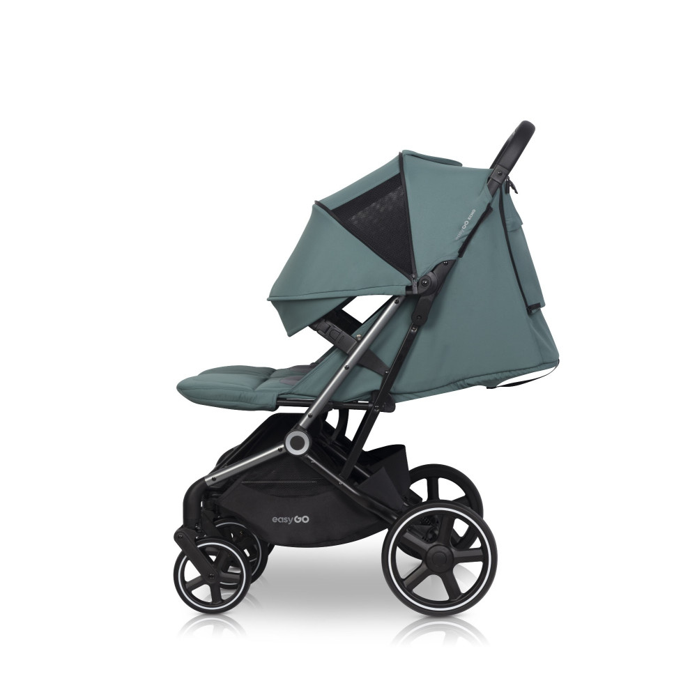 EasyGo Echo 2024 - прогулянкова коляска для двійні • Green