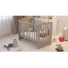 Дубок Lux - детская кроватка с ящиком 120×60 см • Капучино