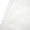 Twins Soft Фланель 100×100 - крижма з мереживом • White