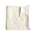Twins Pure 100×100 - батистова крижма-плед з перлинками • Stripes